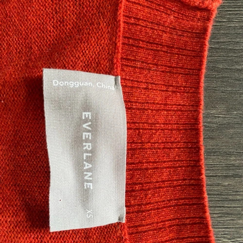 Everlane ReCashmere Varsity Cardigan Red XS ~ Cashmere